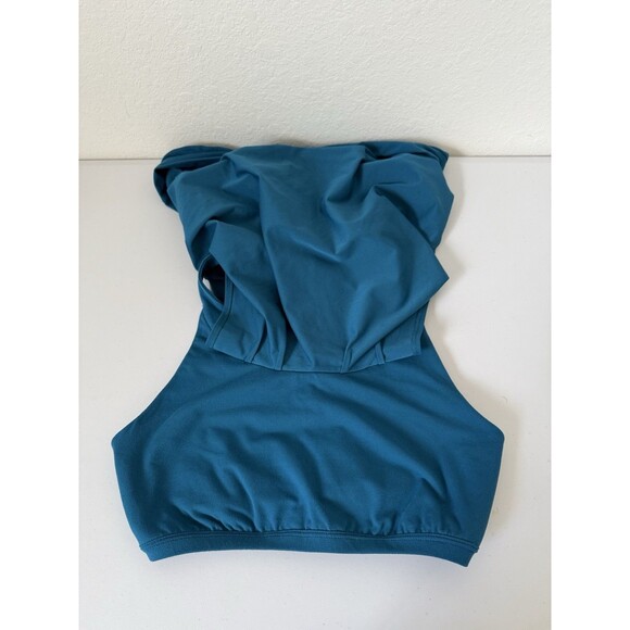 Toad & Co  Alluvial Tank Top Size M Built in Bra Athletic‎ Stretch Pullover Teal - Picture 6 of 12